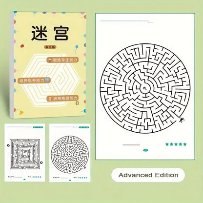 Labyrinth Lernbuch für Kinder mit Übungen