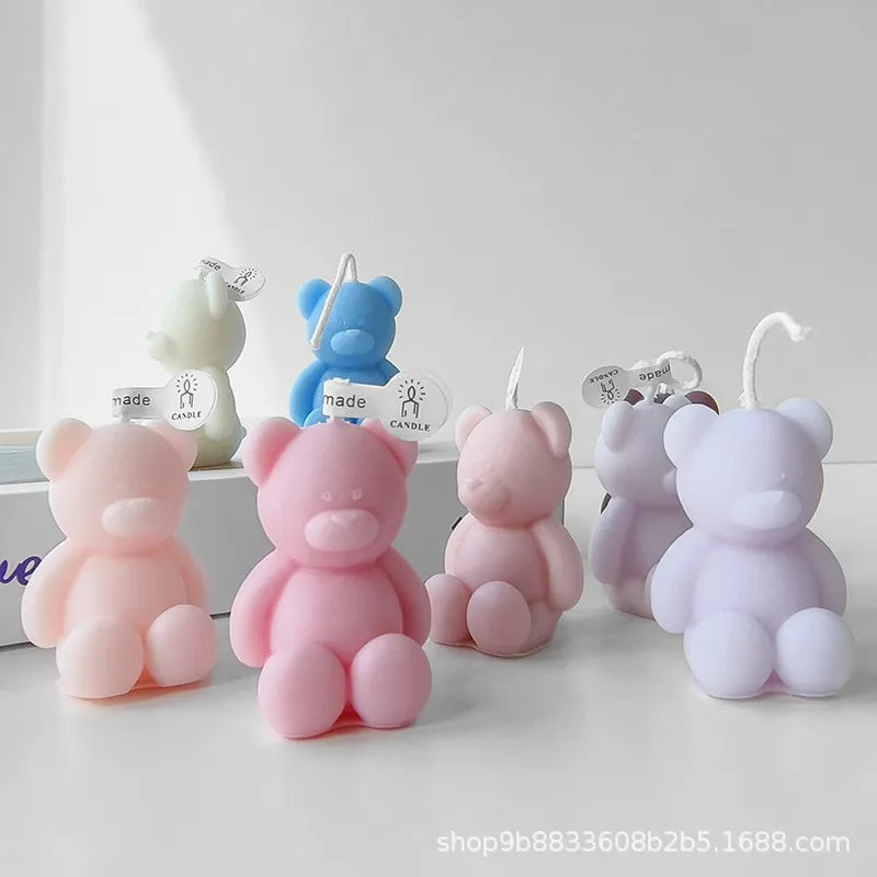 1 Stück Mini-Bär, kreative Duftkerzen, für Heimatmosphäre, Dekoration und Foto-Requisiten, Geburtstagsgeschenke, Raumdekoration, Geschenke, Abschlussfeier