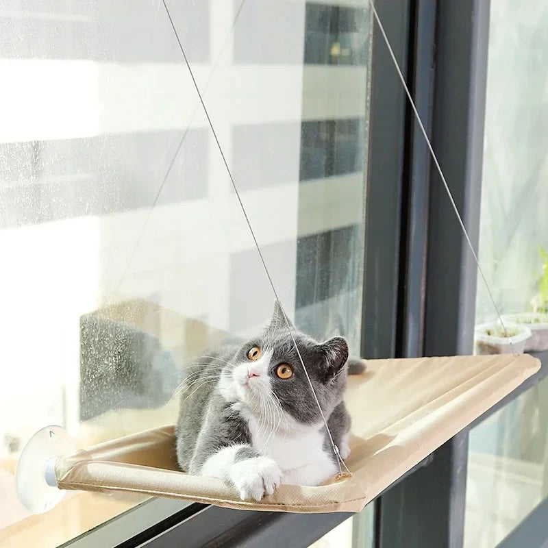 Katzenhängematte für Fenster mit Saugnäpfen
