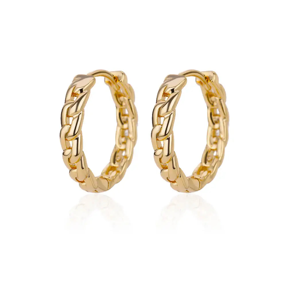 Elegante runde Ohrringe für Frauen und Mädchen, luxuriöse Edelstahl-Creolen, Vintage-Stil, Hochzeit, Verlobung, ästhetischer Schmuck