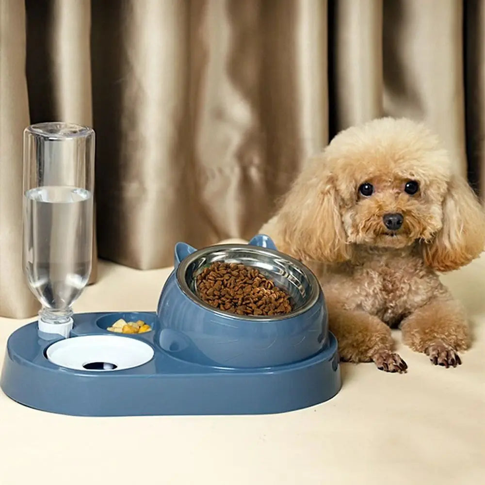 2-in-1 Futter- und Wasserspender für Hunde und Katzen