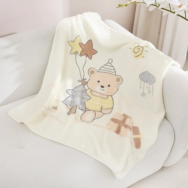 1 Haustierdecke, weiche und bequeme Haustierdecke mit Cartoon-Motiv, geeignet für Hunde und Katzen, Weihnachtsgeschenk