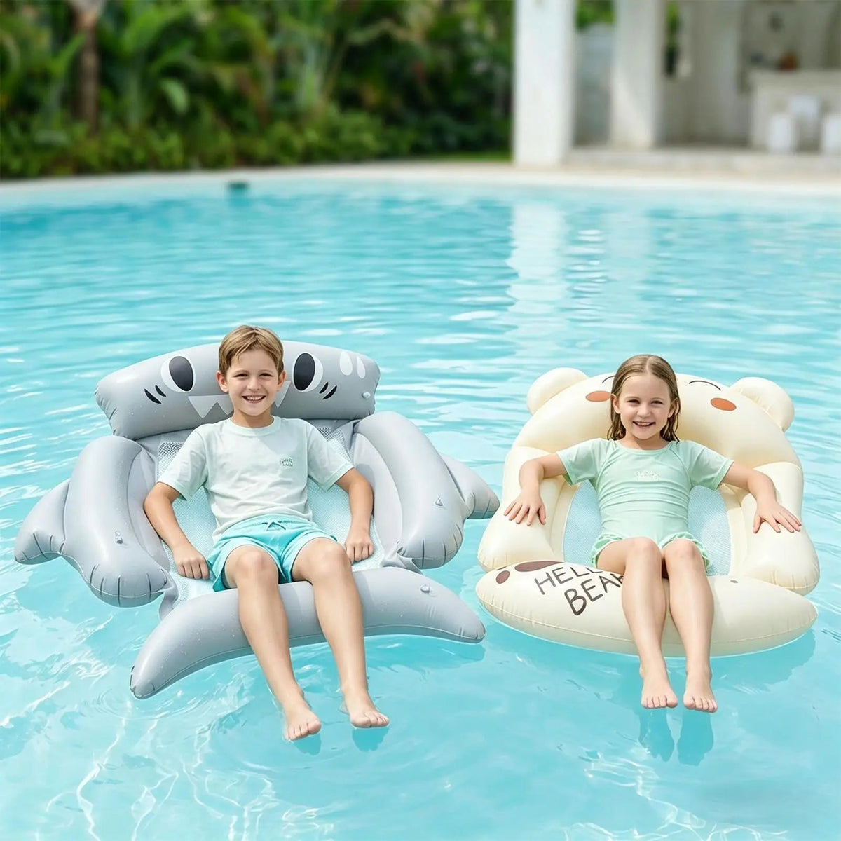 Pool Lounger Float Inflatable swimming pool floats floating beds/water recreation hammocks Floating Beds Inflatable Float Petoria Store