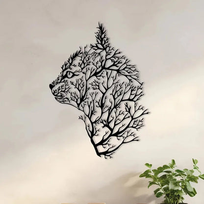 Charming Cat and Tree Metal Wall Art - Minimalist Decor for Bedroom, Living Room, Office - Perfect Housewarming Gift Petoria Store