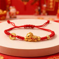 2026 Pferd Jahr Rot Glück Geflochtenes Seil Armband Für Frauen Chinesischen Stil Pferd Perlen Armbänder Neue Jahr Segen Schmuck Geschenke