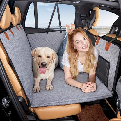 🐾 Petoria® Premium Auto-Rücksitzschutz – Wasserdichte Hundesitzdecke mit Hängematten-Design Petoria
