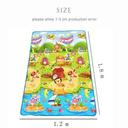 Doppelseitige Tier-Spielmatte für Babys