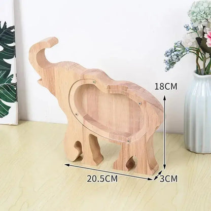 Holz Tier Sparschwein für Kinder Petoria