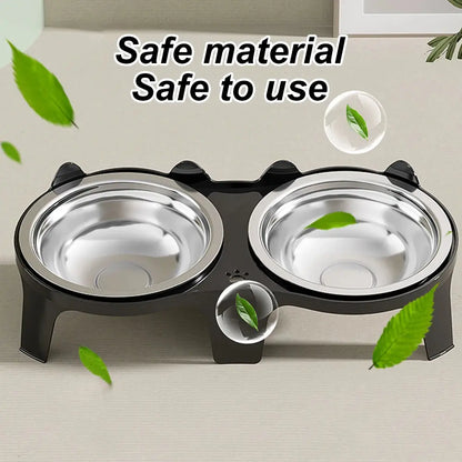 Edelstahl-Futternapf für Hunde und Katzen Petoria