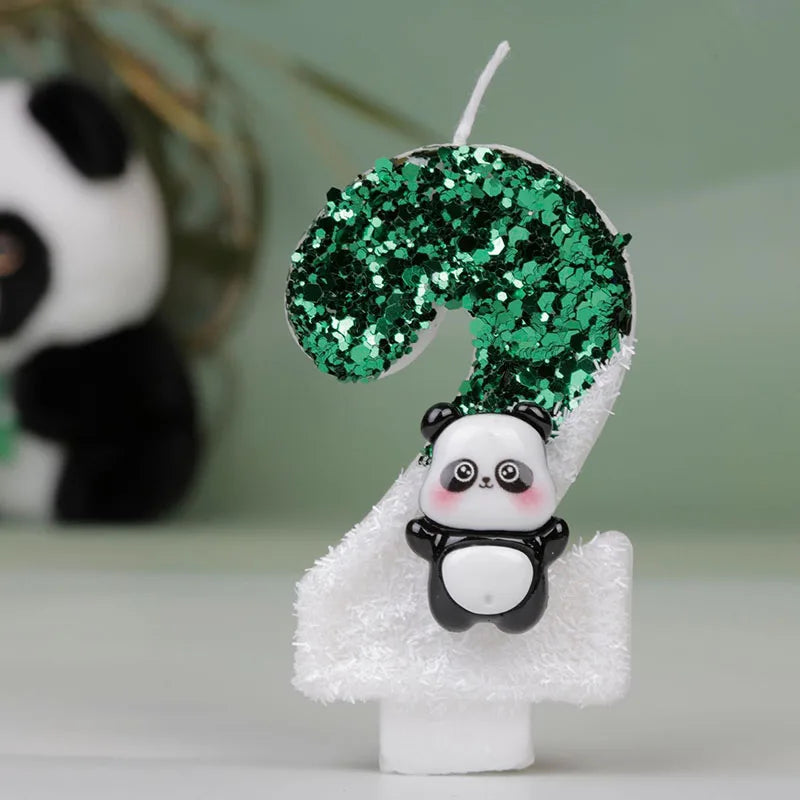 Panda Geburtstagskerzen für Kuchen und Party