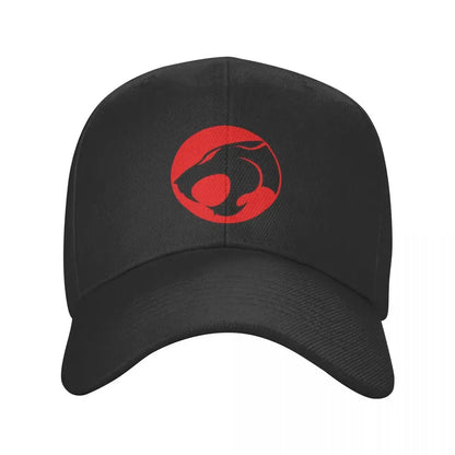 Vintage Baseballkappe mit Katzenlogo – Verstellbare Unisex Cap