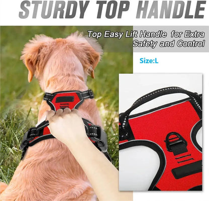 Reflektierendes Anti-Zug-Hundegeschirr mit Frontclip Petoria