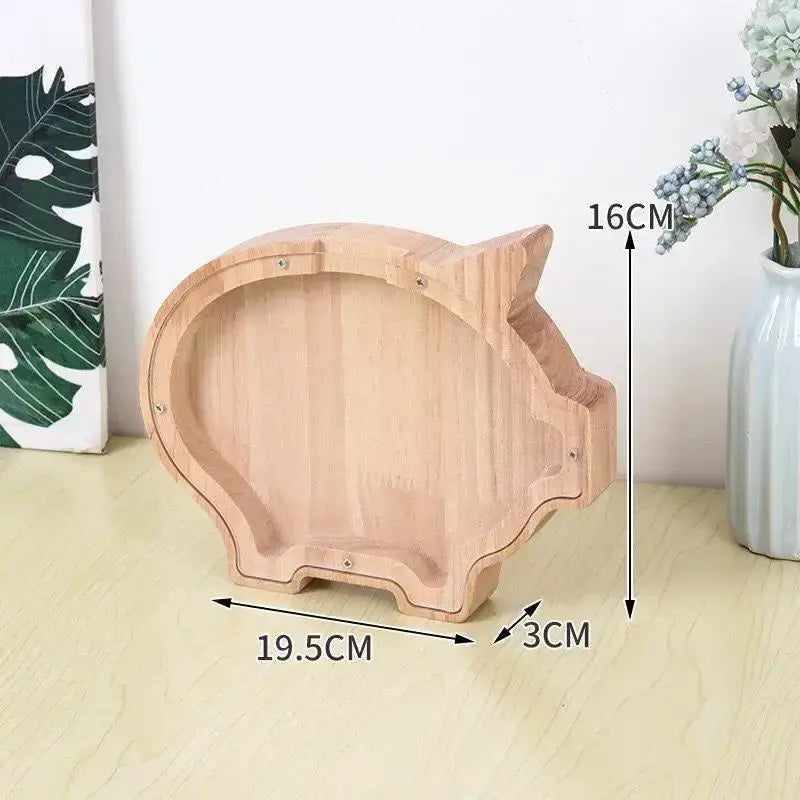 Holz Tier Sparschwein für Kinder Petoria