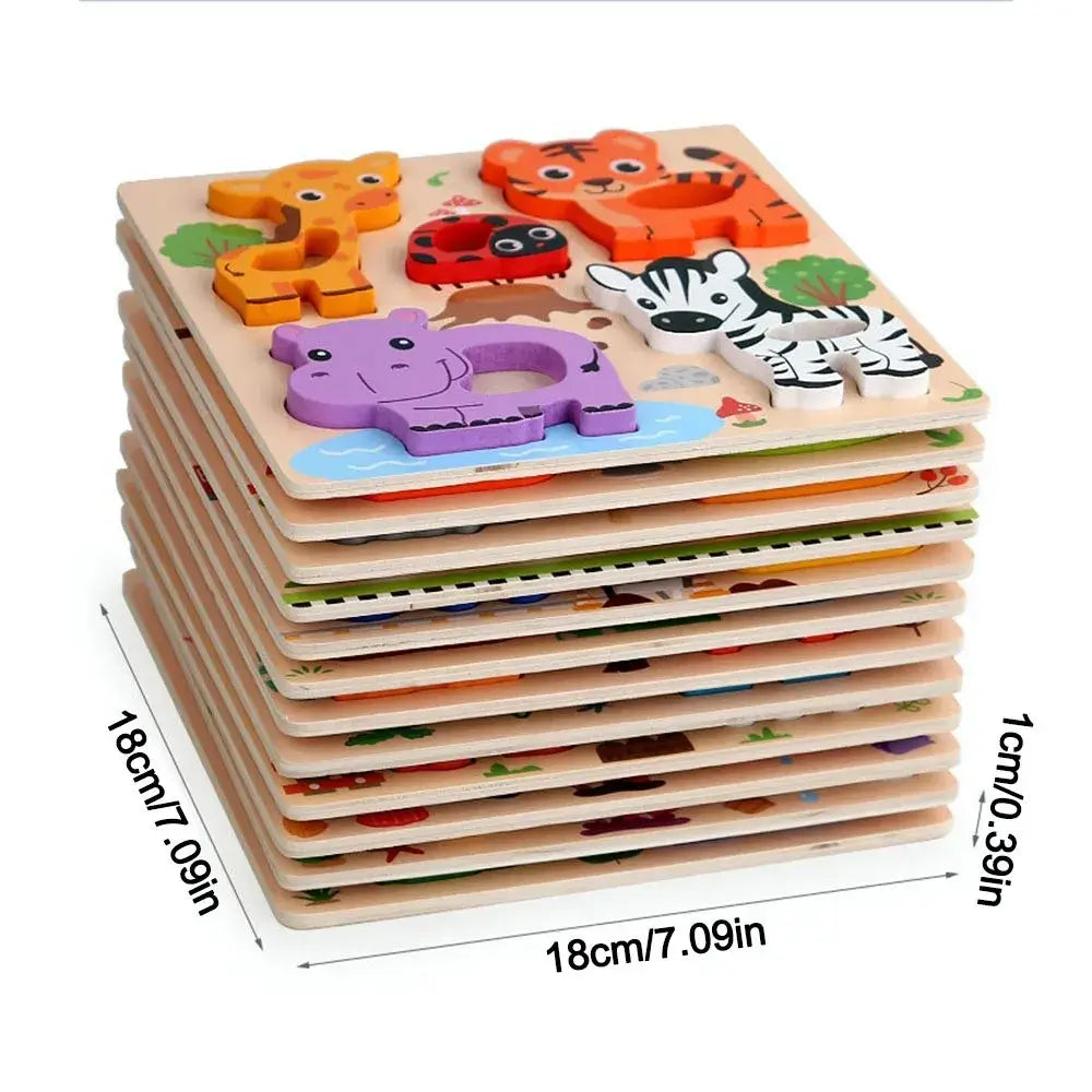 🦁 Petoria™ 3D Holz Tier Puzzle