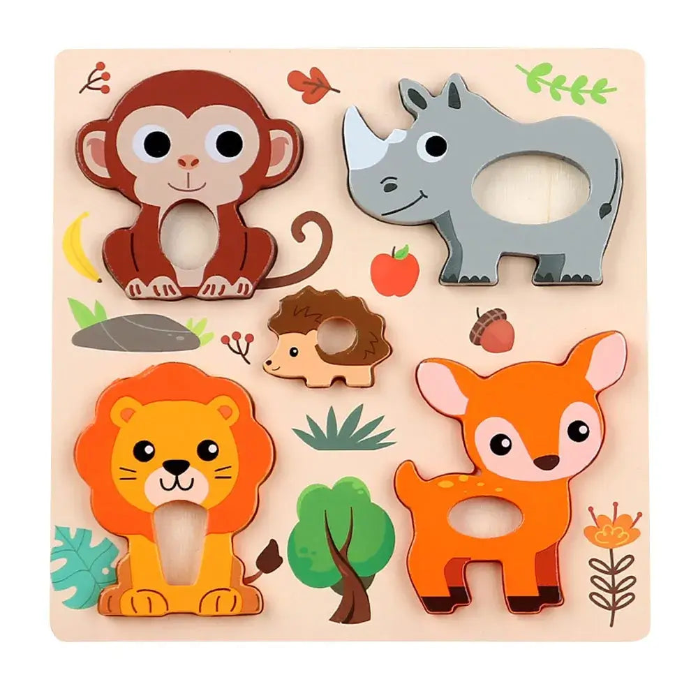 🦁 Petoria™ 3D Holz Tier Puzzle