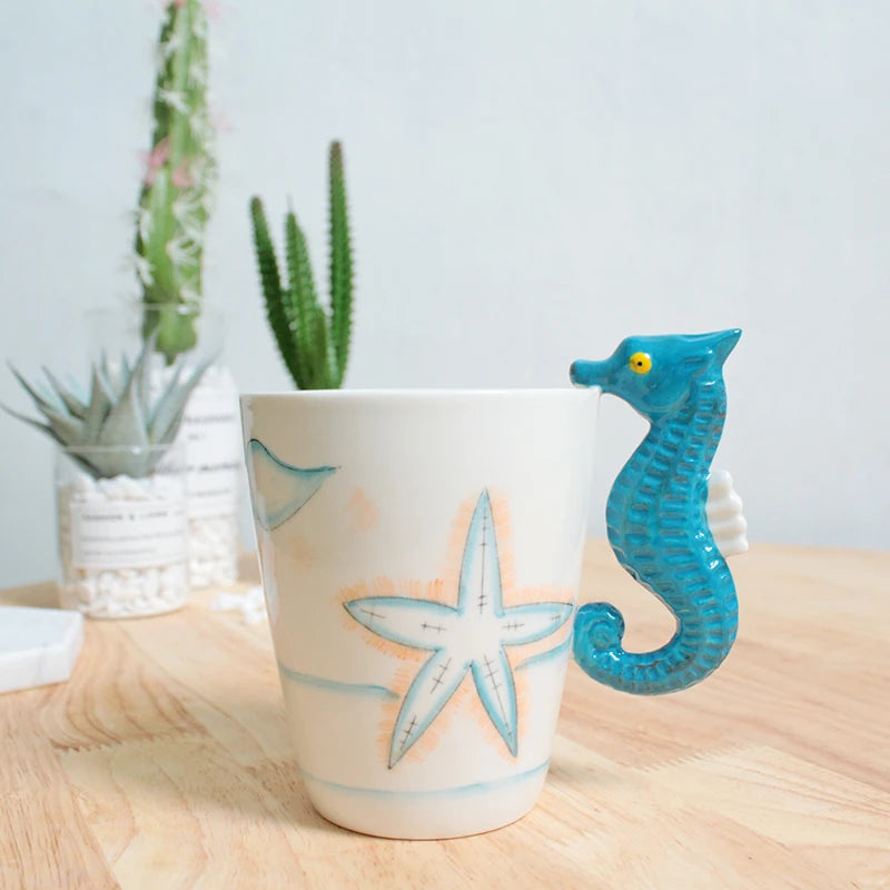 Dinosaurier Keramiktasse – 3D Kaffeebecher