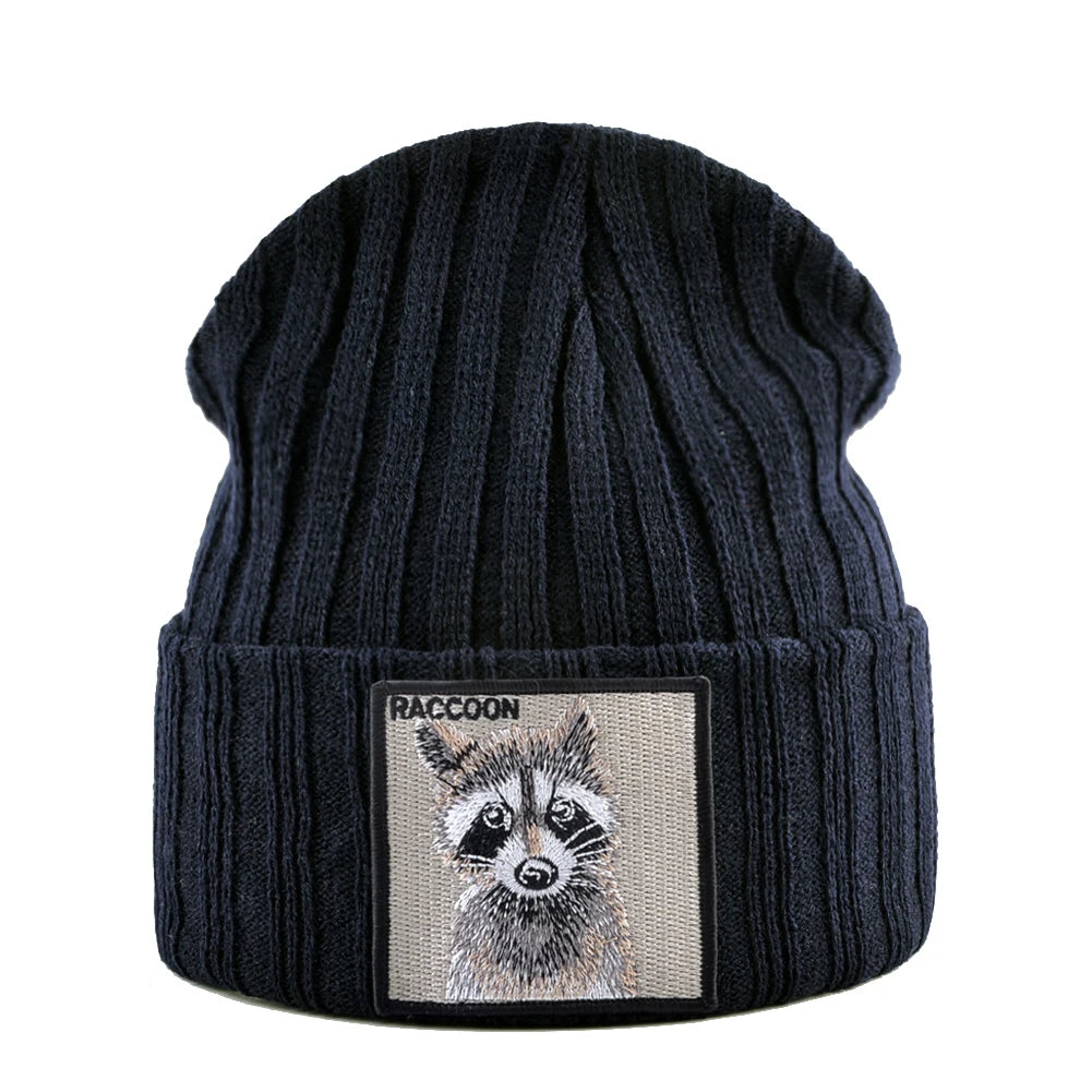 Gestrickte Mützen Hut Männer Frauen Street Hip Hop Skullies Mützen Mit Patch Jungen Mädchen Stricken Einfarbig Motorhaube Hüte Kappe