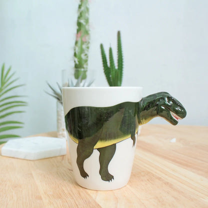Dinosaurier Keramiktasse – 3D Kaffeebecher