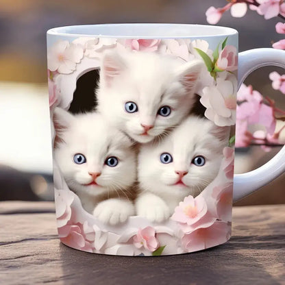3D Keramikbecher mit Tiermotiv Petoria