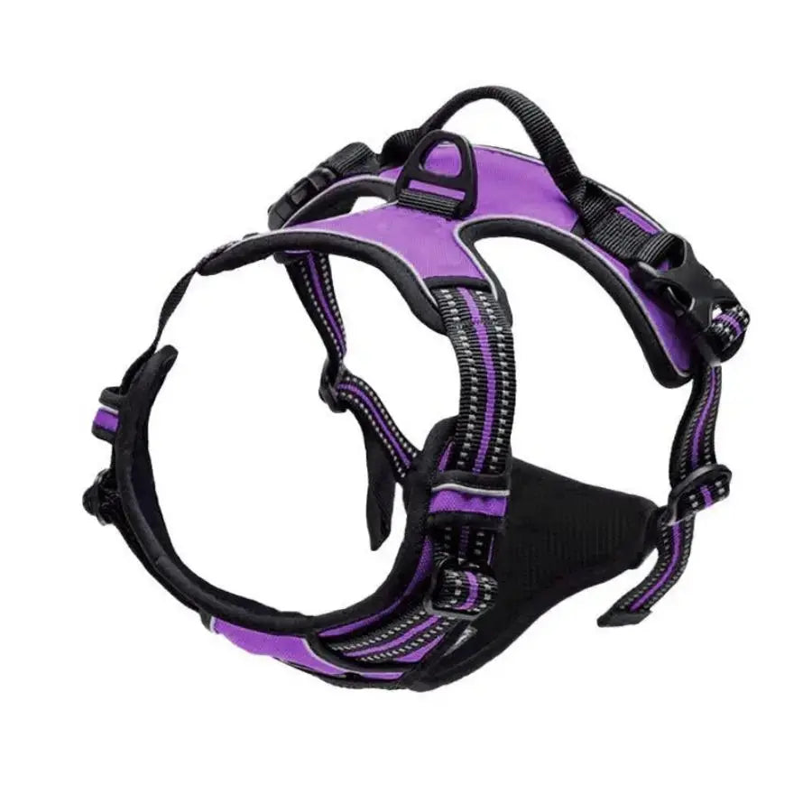Reflektierendes Anti-Zug-Hundegeschirr mit Frontclip Petoria