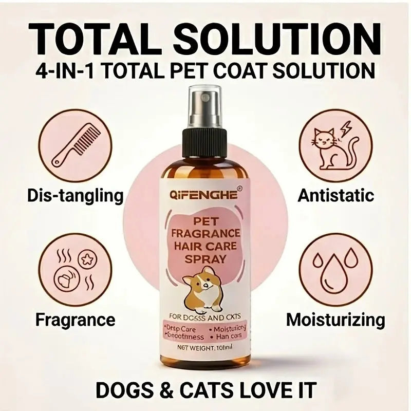 Fellpflegespray für Hunde und Katzen Petoria