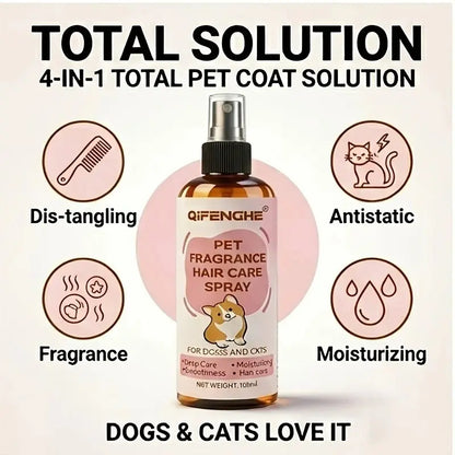 Fellpflegespray für Hunde und Katzen Petoria