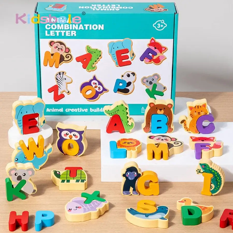 🔤 Petoria™ ABC Tier Alphabet Holzpuzzle