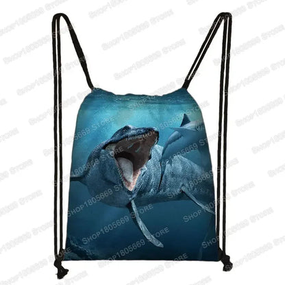 Ancient Animal Dinosaur Backpack Women Men Travel Bag Teenager Boys Girls Bookbag Children Canvas Drawstring Bag Kids Gift Petoria Store