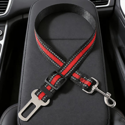 🐾 Petoria® Verstellbarer Autosicherheitsgurt für Hunde &amp; Katzen – Elastischer Sicherheitsgurt für sichere Autofahrten