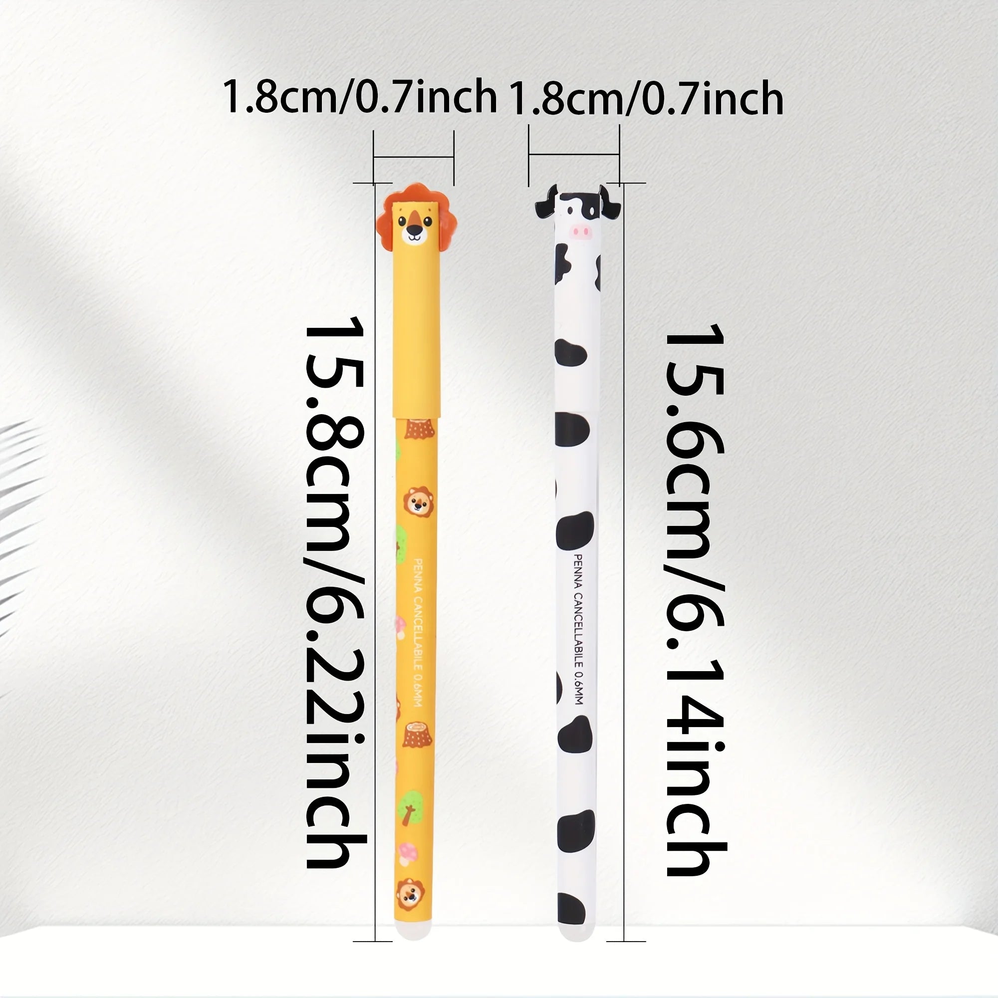 8er-Pack löschbare Stifte in Tierform für Journaling, Schreiben, Bürobedarf, Geburtstagsgeschenke, Weihnachtsgeschenke, Geschenkideen, Gelstift