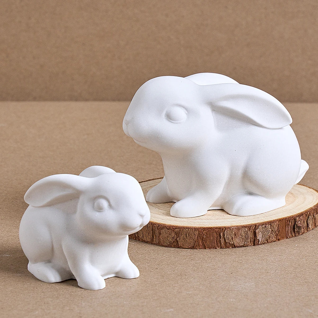 3D Osterhase Silikon Kerzenform DIY Niedliche Kaninchen Tiere Duftkerze Betonherstellung Formen Handwerk Geschenk Home Decor Supplies