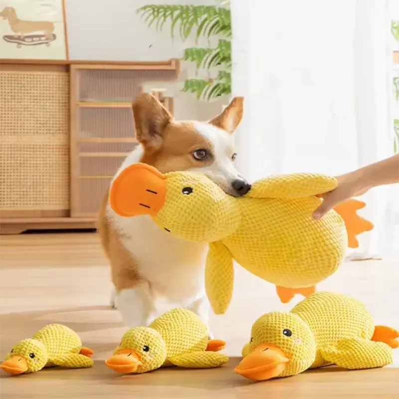 Interaktives Enten-Plüschspielzeug für Hunde Petoria