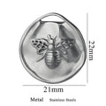 5 Stück Edelstahl-Anhänger, vergoldet, für die Schmuckherstellung, runde böse Tiere, Anhänger für DIY-Halsketten, Ohrringe, Armbänder, Zubehör