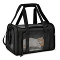 Hunde-Tragetasche, weicher Seitenrucksack, Katzen-Haustier-Tragetaschen, Hunde-Reisetaschen, zugelassener Transport für kleine Hunde und Katzen, ausgehend