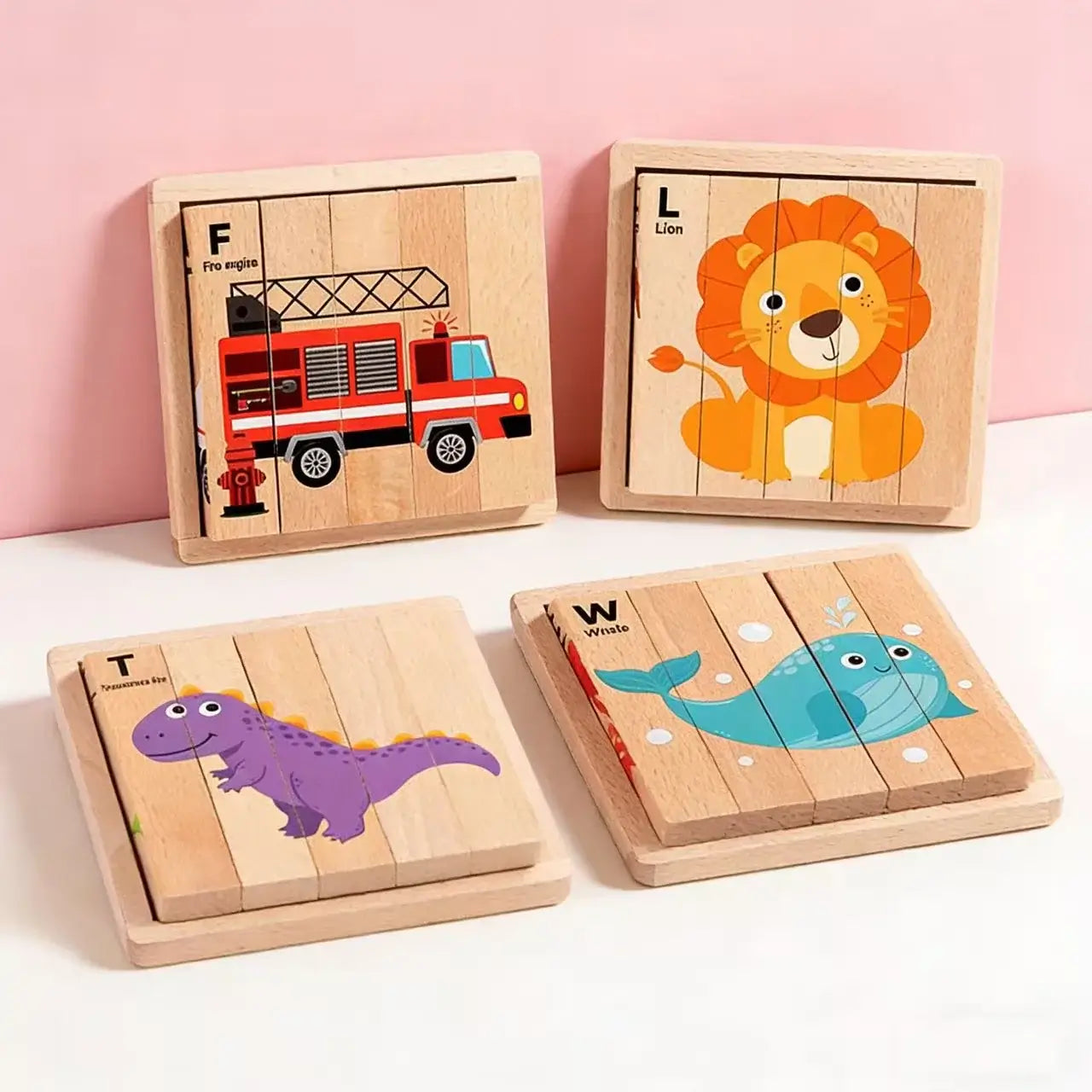 Holz Tier Puzzle Montessori Lernspiel