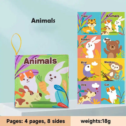 Sensorisches Stoffbuch für Babys Montessori