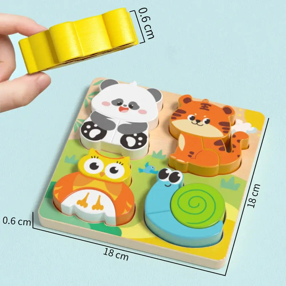 🧩 Petoria™ 4-in-1 Holz Tier Puzzle