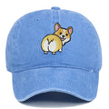 Stickerei Kappe Cartoon Corgi Hund Baseball Caps Mode Sommer Zubehör Sonnenschutz Hut Unisex Weiche Gewaschene Top Cap Flut Hüte