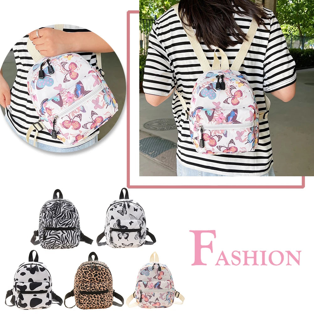 Fashion Women Rucksack Mini Backpack Animal Pattern Printing Handbags High Capacity Travel Bags Casual Bag Cosmetic Bag Rucksack Petoria Store