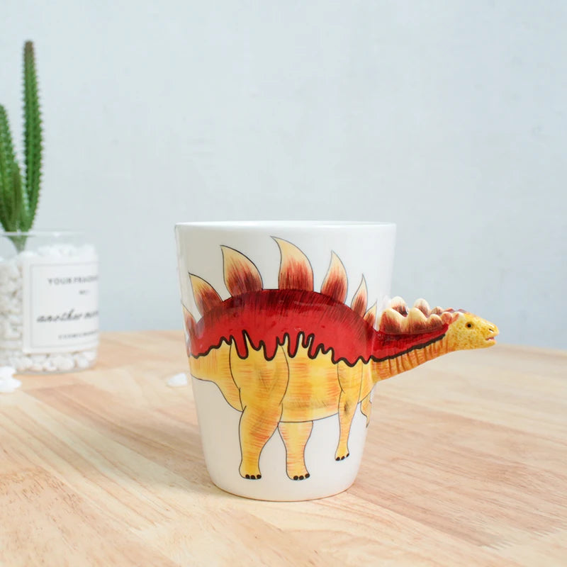 Dinosaurier Keramiktasse – 3D Kaffeebecher
