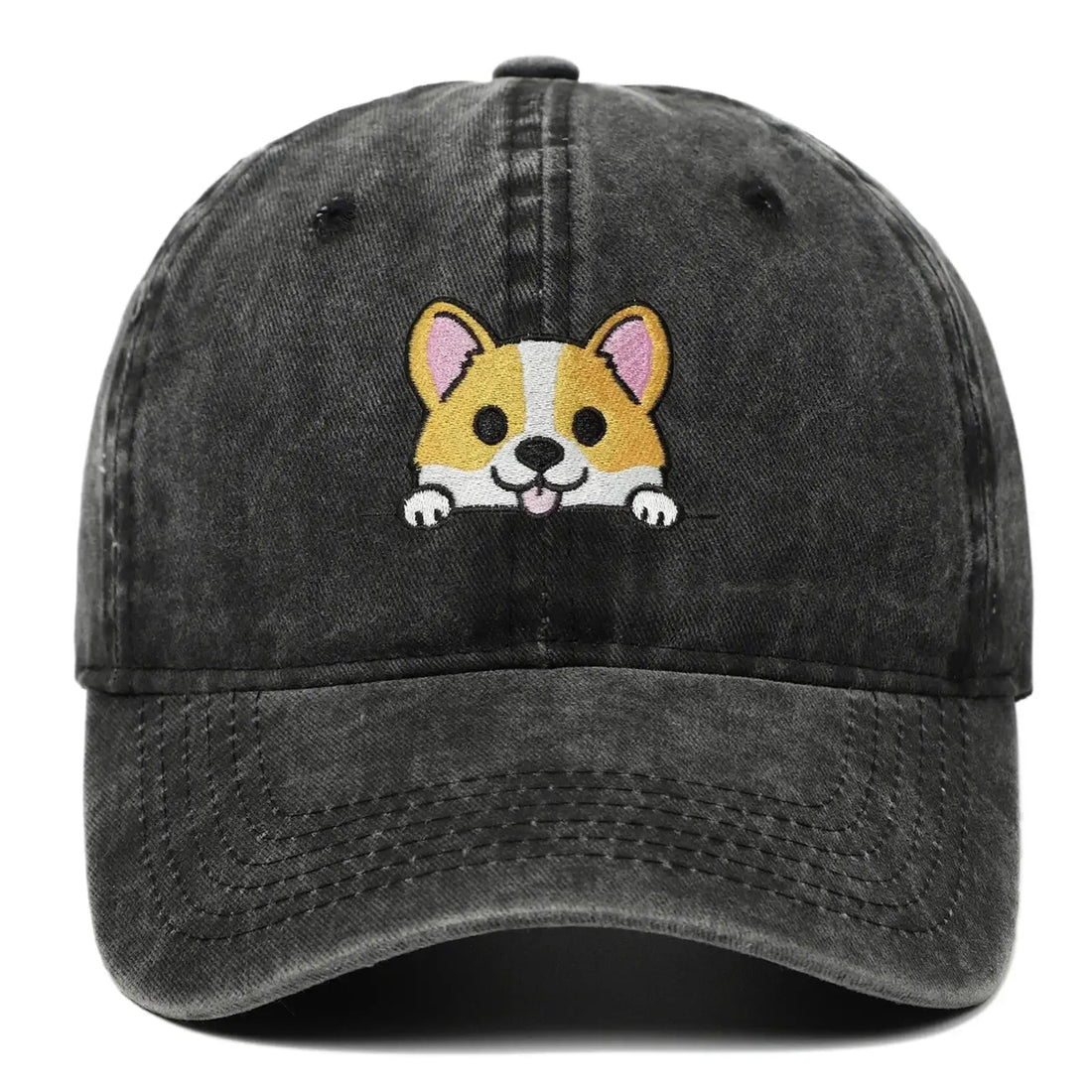 Corgi Baseballkappe – Bestickte Unisex Vintage Cap