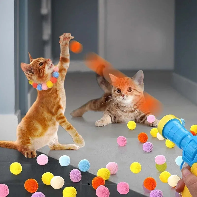 Plüschball-Spielzeug für Katzen – Interaktiv und weich