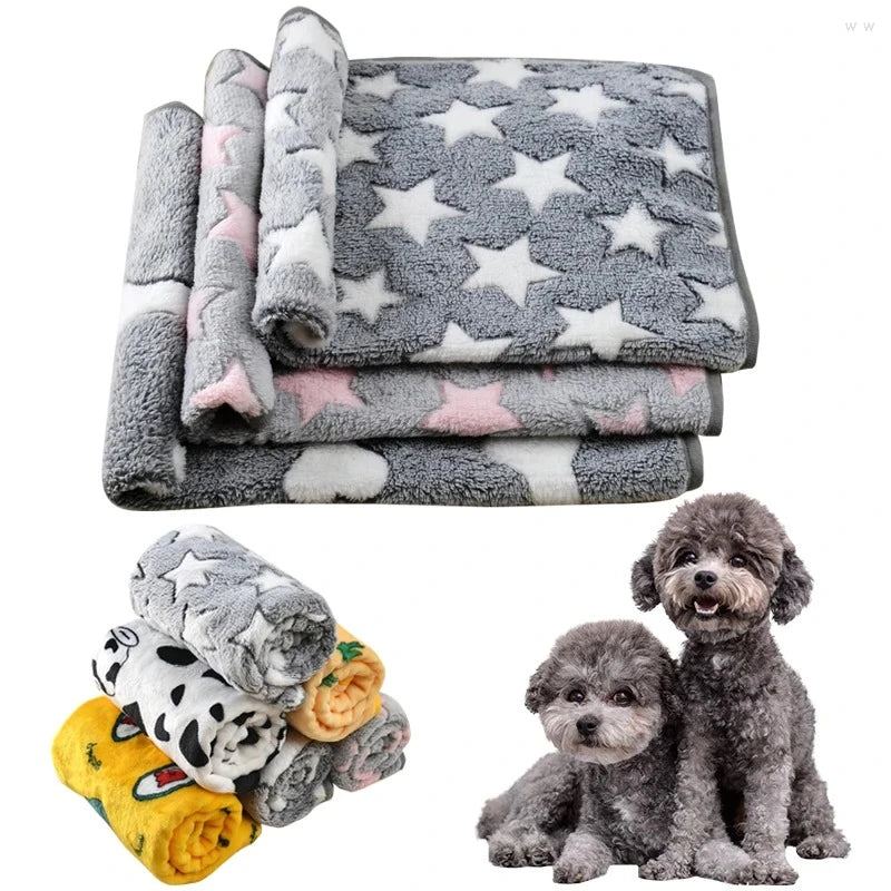 Hundebettmatte, Decke, weiches, gemütliches Haustierkissen für kleine große Hunde, Frühling und Herbst, warme Reisematten, französische Bulldogge, Chihuahua-Zubehör