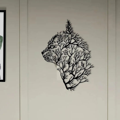 Charming Cat and Tree Metal Wall Art - Minimalist Decor for Bedroom, Living Room, Office - Perfect Housewarming Gift Petoria Store