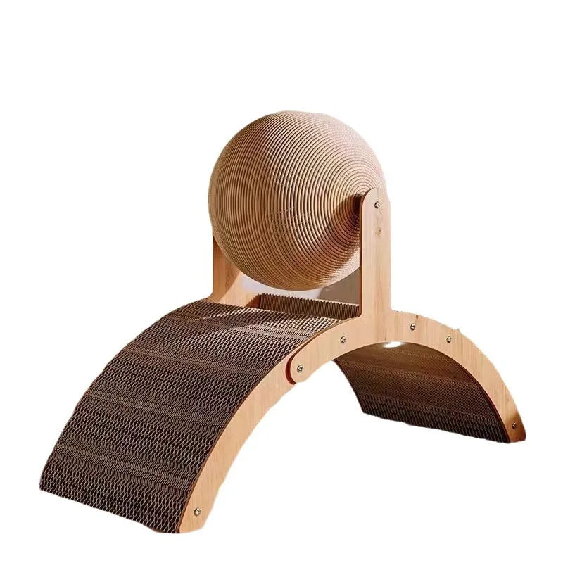 Katzenkratzball aus Holz......