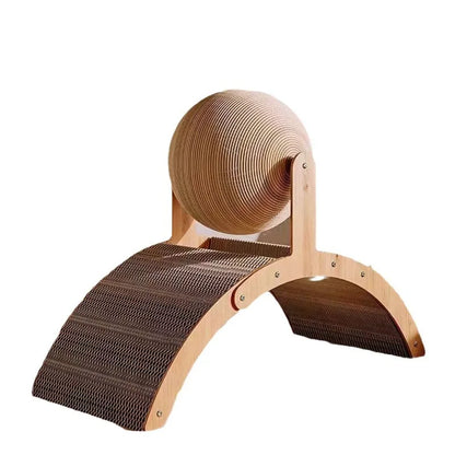 Katzenkratzball aus Holz......