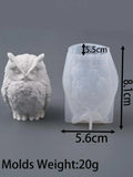 3D süße Eule Silikon Kerze Form DIY Cartoon Tier Aromath Kerzen Seife Gussformen Gips Harz Handwerk machen Home Decor