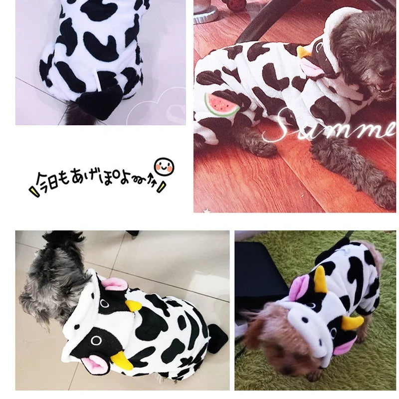 Hundekleidung Weiche Warme Fleece-Hundeoveralls Haustierbekleidung für Kleine Hunde Welpen Katzen Kapuzenpullover Chihuahua Yorkshire Kostüm Mäntel