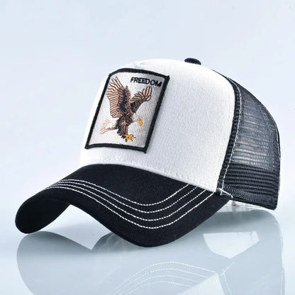 Trucker Baseballkappe mit Tier-Patch