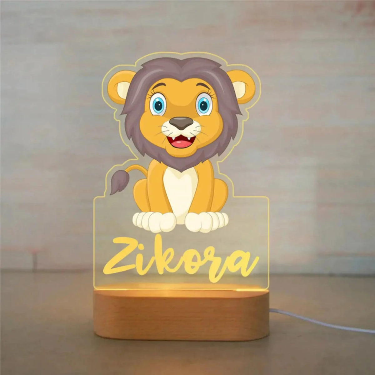 Picture Frame Light Children Animal Night Light Custom Acrylic Lamp Baby Kids Bedroom Decor Neonate Birthday Christmas Gift Petoria Store
